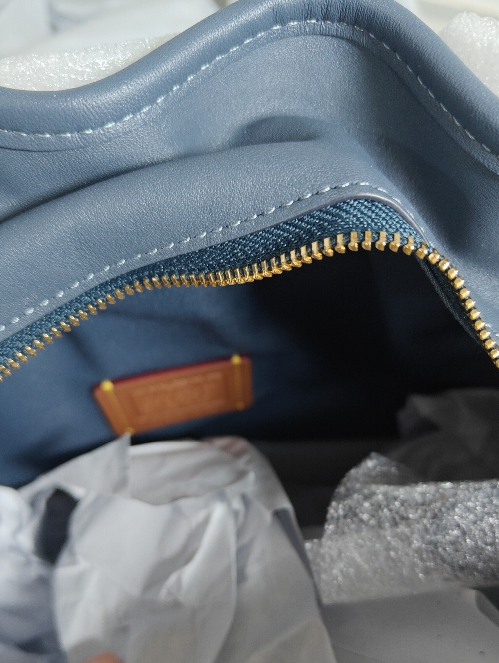 Coach Evelyn Shoulder Bag In Regenerative Cotton With Quilting - Picture 10 of 16